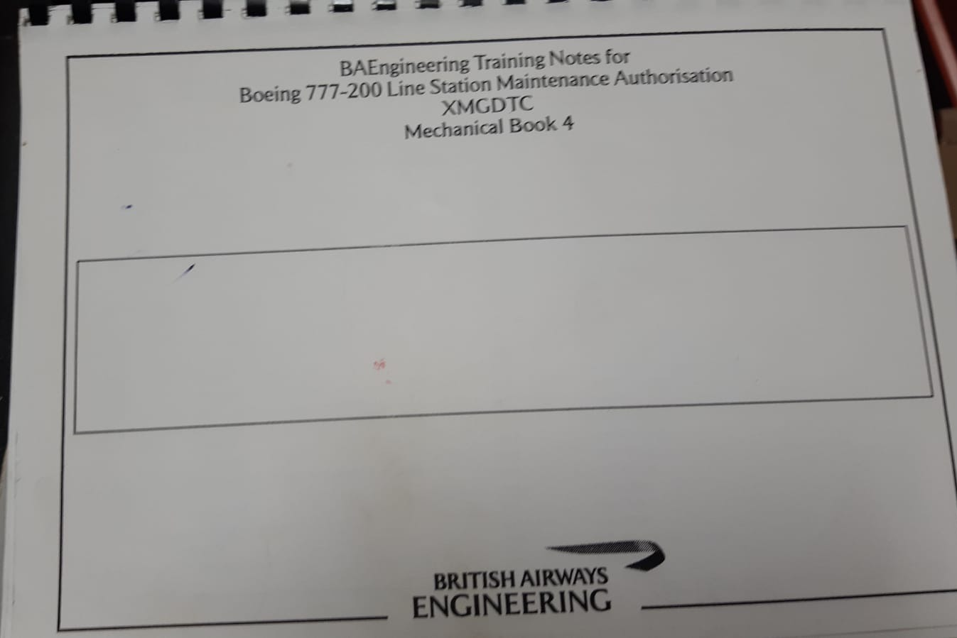 BA B777 Training Notes